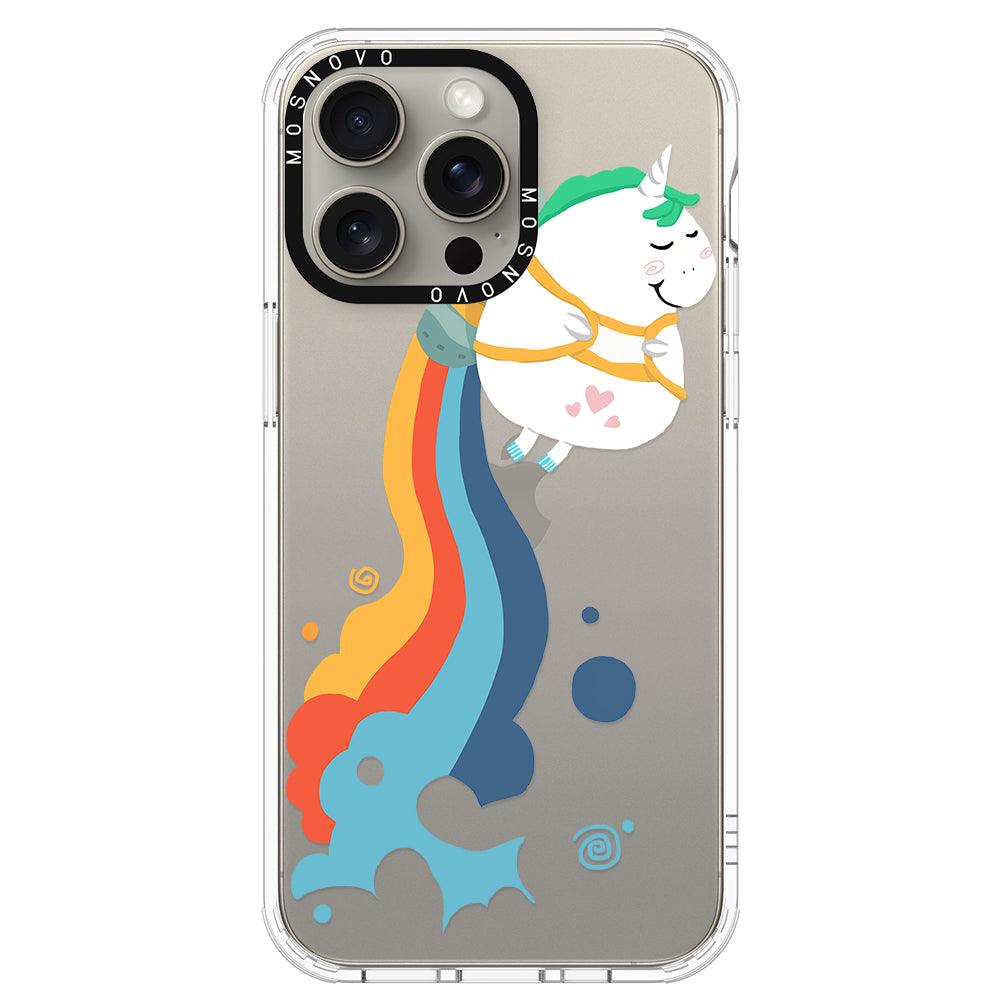 Cute Rainbow Unicorn Phone Case - iPhone 15 Pro Max Case - MOSNOVO