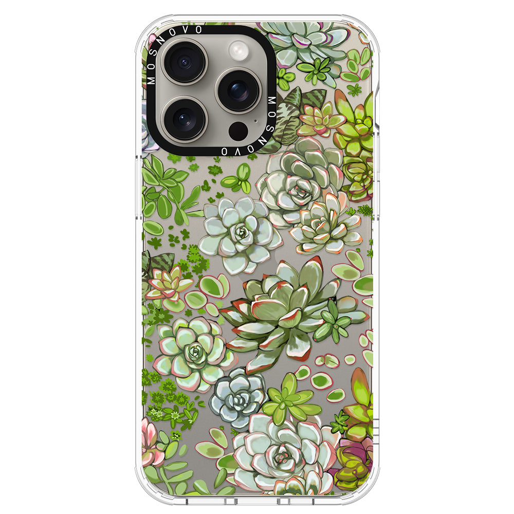 Succulent Phone Case - iPhone 15 Pro Max Case - MOSNOVO