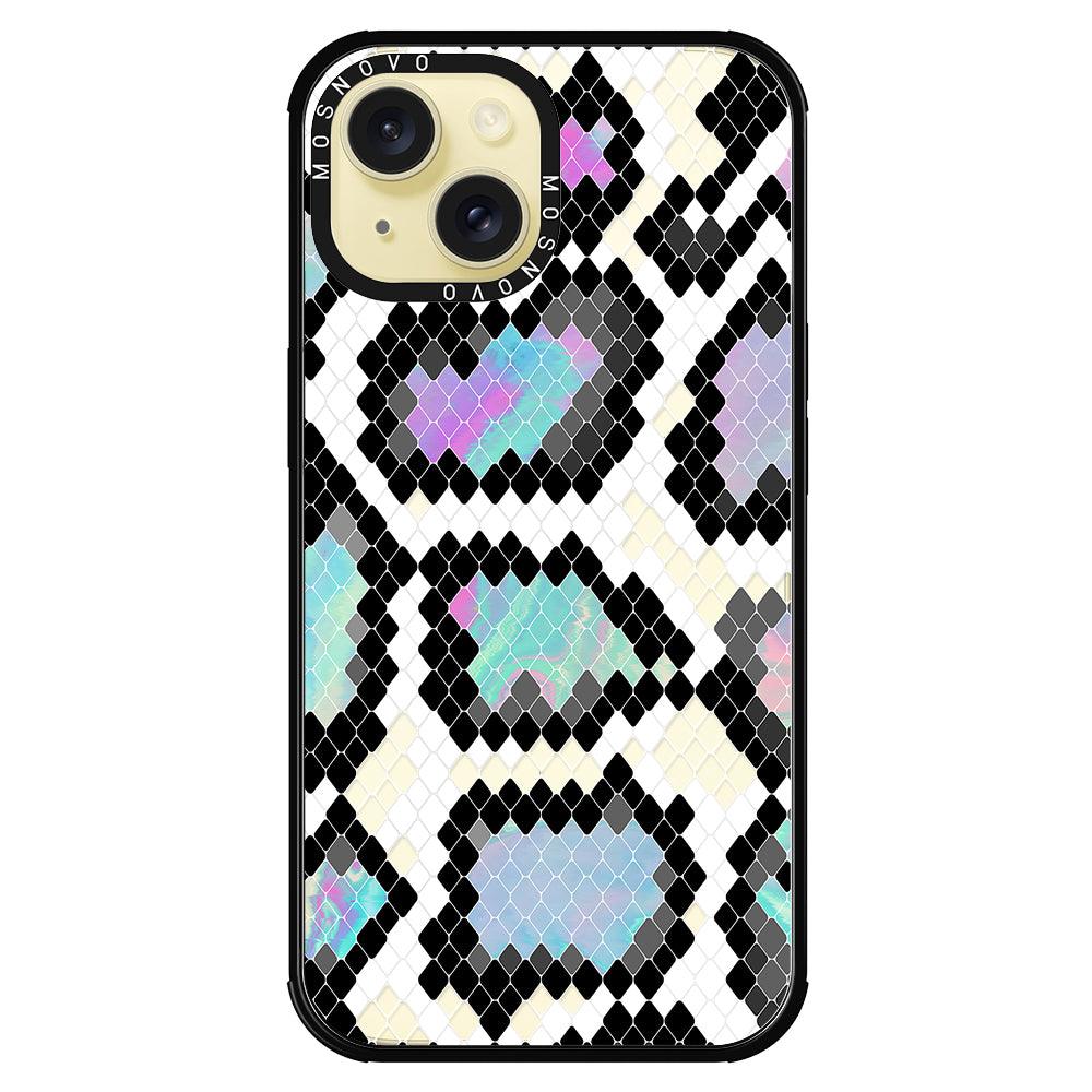 Aurora Snake Print Phone Case - iPhone 15 Plus Case - MOSNOVO