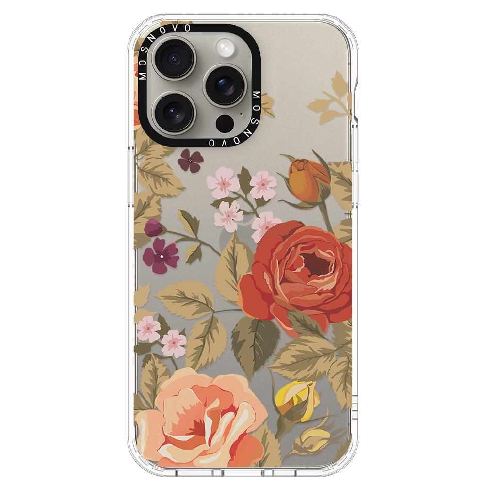 Vintage Roses Phone Case - iPhone 15 Pro Max Case - MOSNOVO