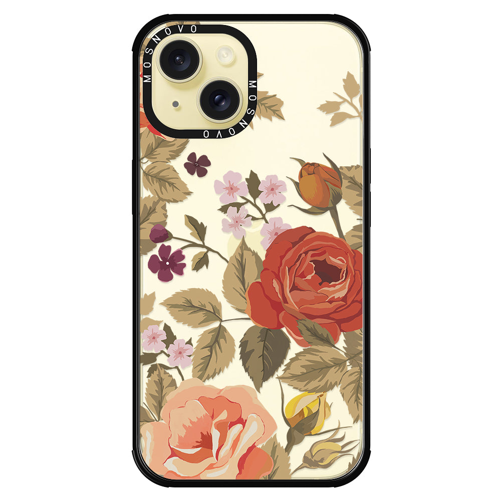 Vintage Roses Phone Case - iPhone 15 Plus Case - MOSNOVO