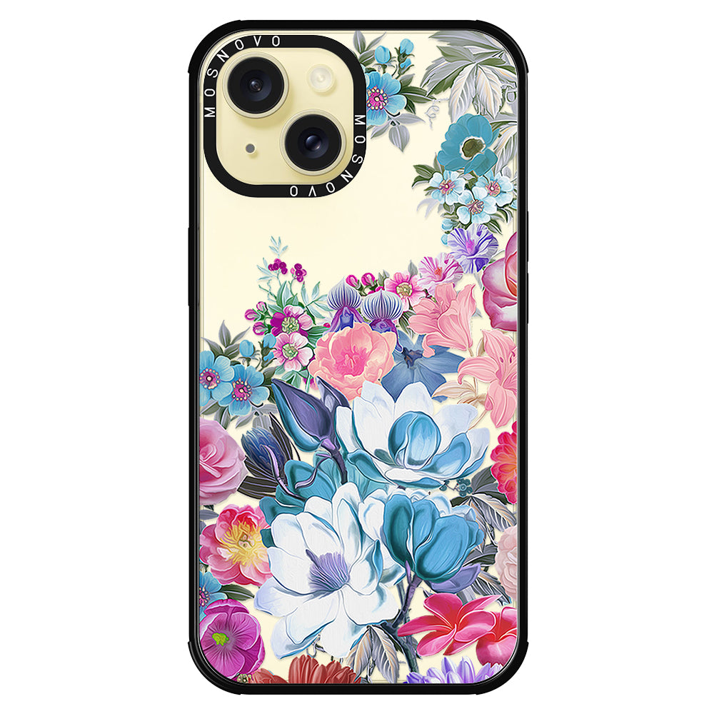 Magnolia Flower Phone Case - iPhone 15 Plus Case - MOSNOVO