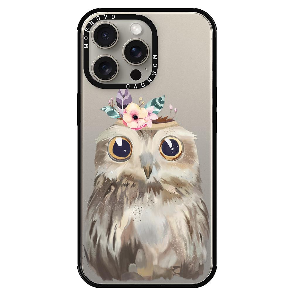 Cute Owl Phone Case - iPhone 15 Pro Max Case - MOSNOVO