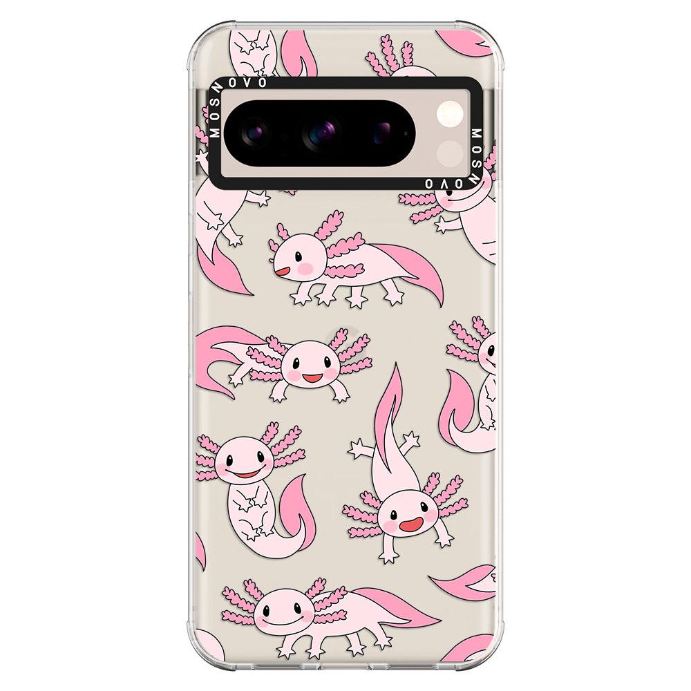 Pink Axolotl Phone Case - Google Pixel 8 Pro Case