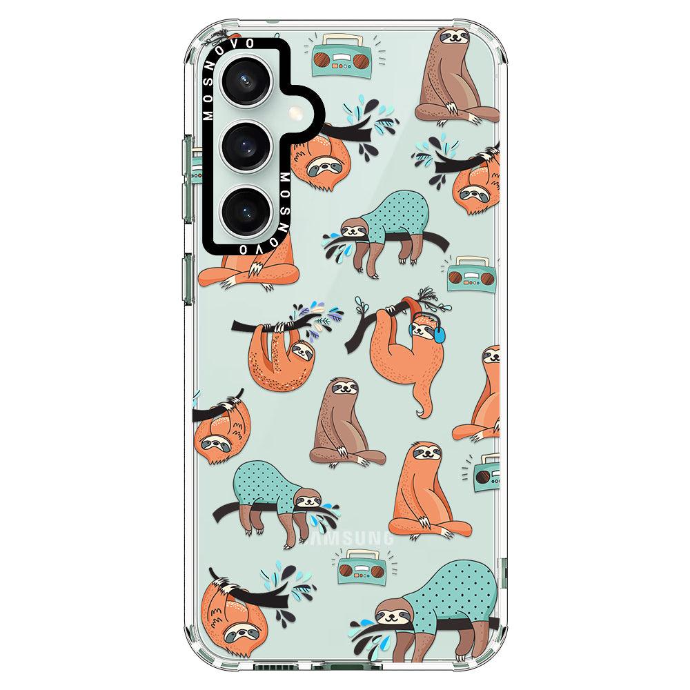 Musical Sloth Phone Case - Samsung Galaxy S23 FE Case