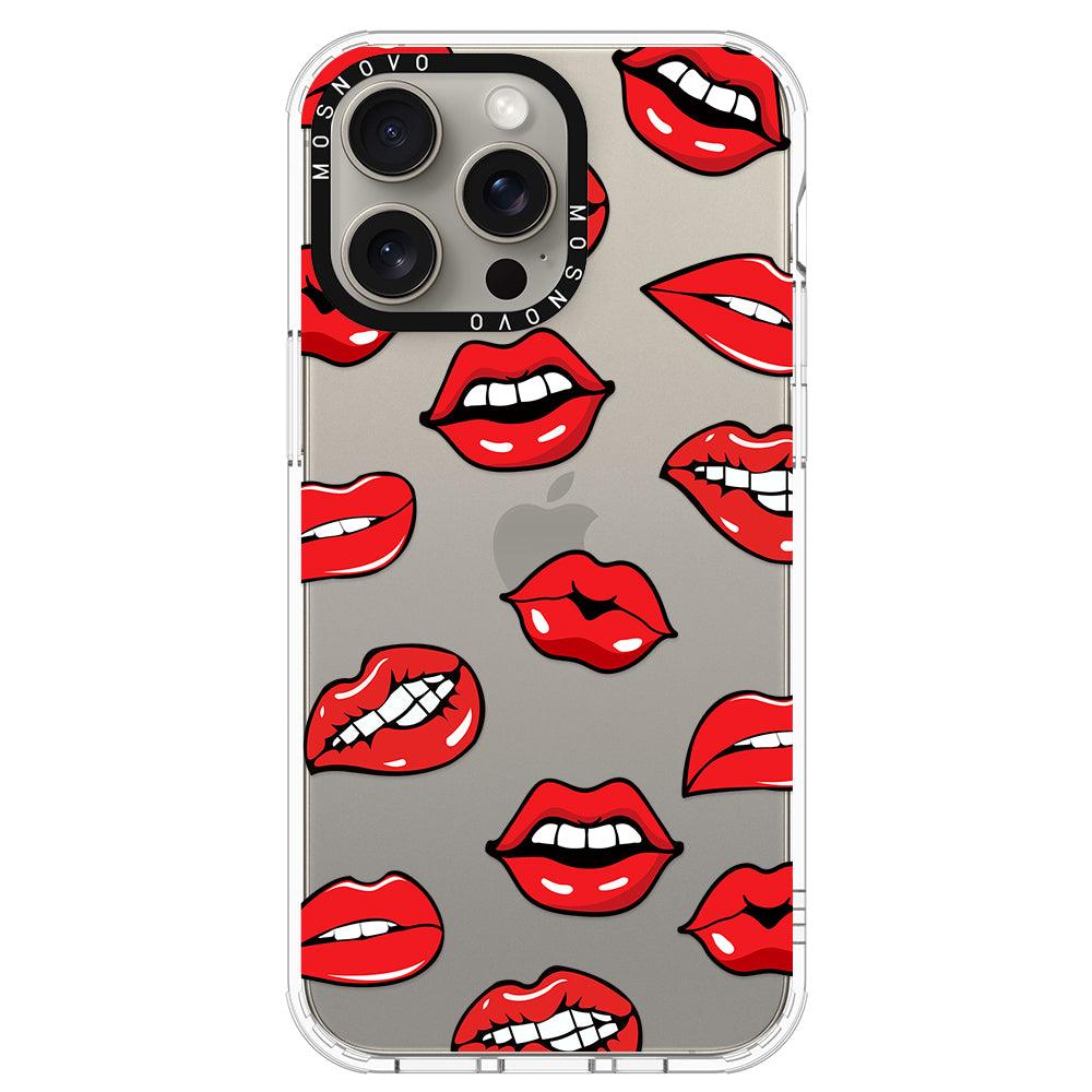 Hot Lips Phone Case - iPhone 15 Pro Max Case - MOSNOVO