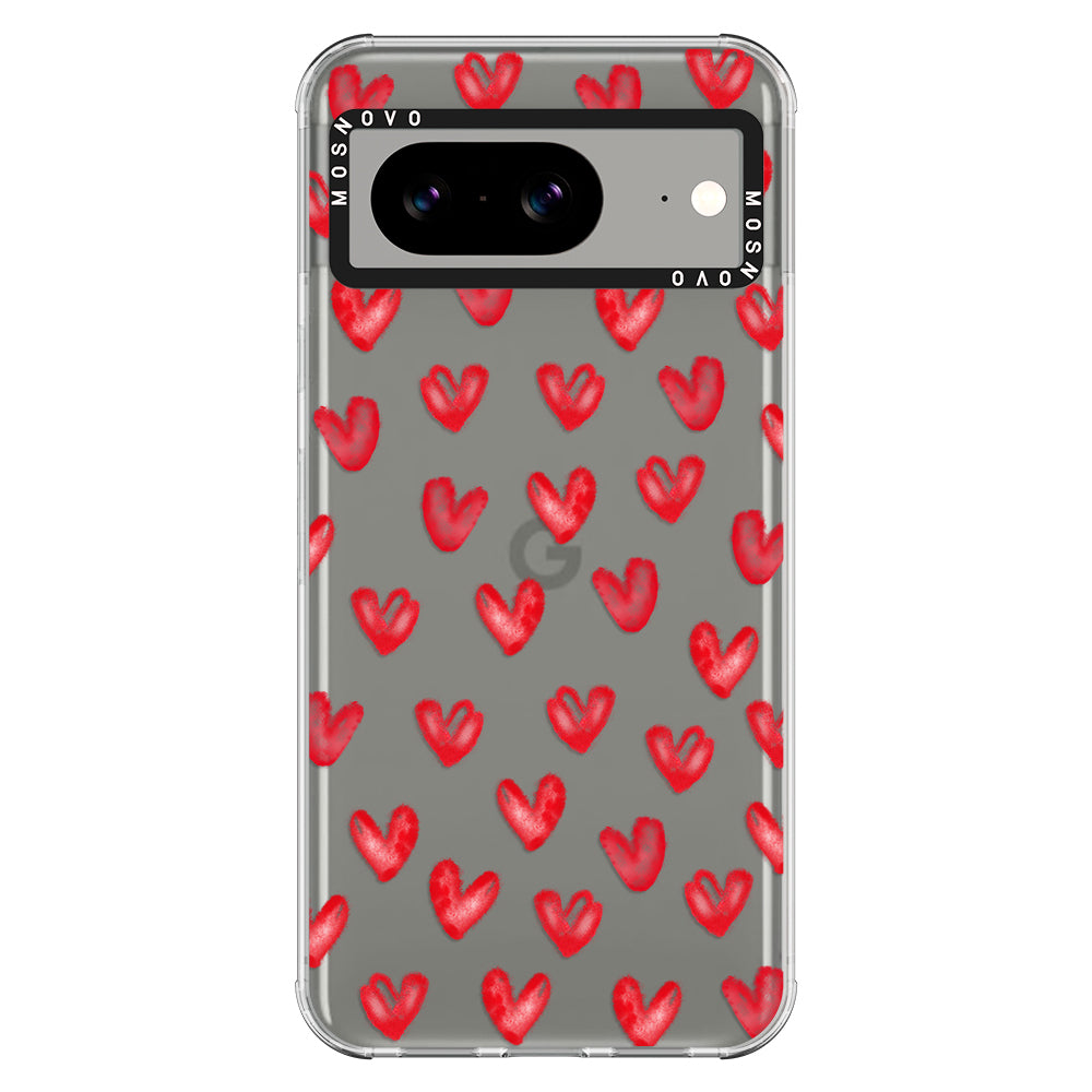 Cute Little Hearts Phone Case - Google Pixel 8 Case