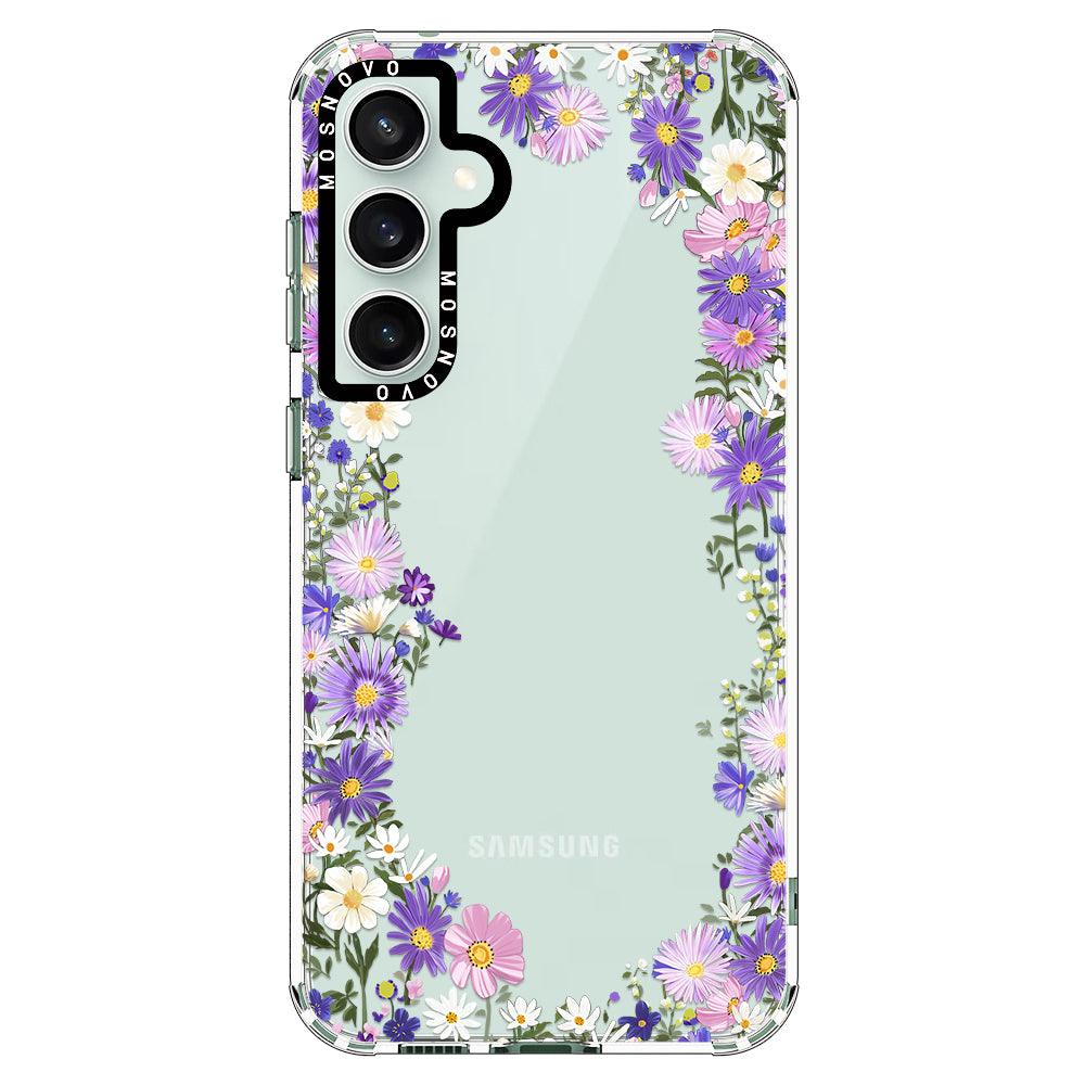 Purple Daisy Garden Phone Case - Samsung Galaxy S23 FE Case