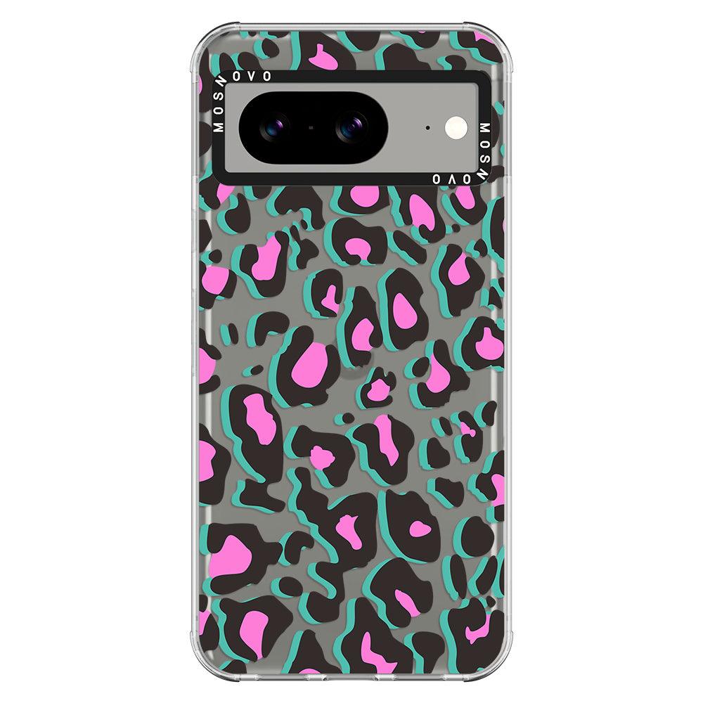 Hot Pink Leopard Print Phone Case - Google Pixel 8 Case - MOSNOVO