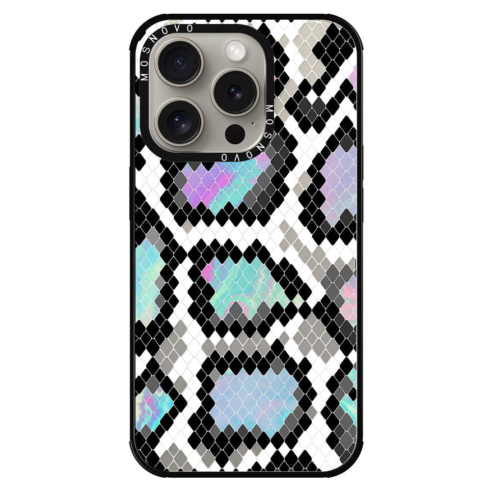 Aurora Snake Print Phone Case - iPhone 15 Pro Case - MOSNOVO