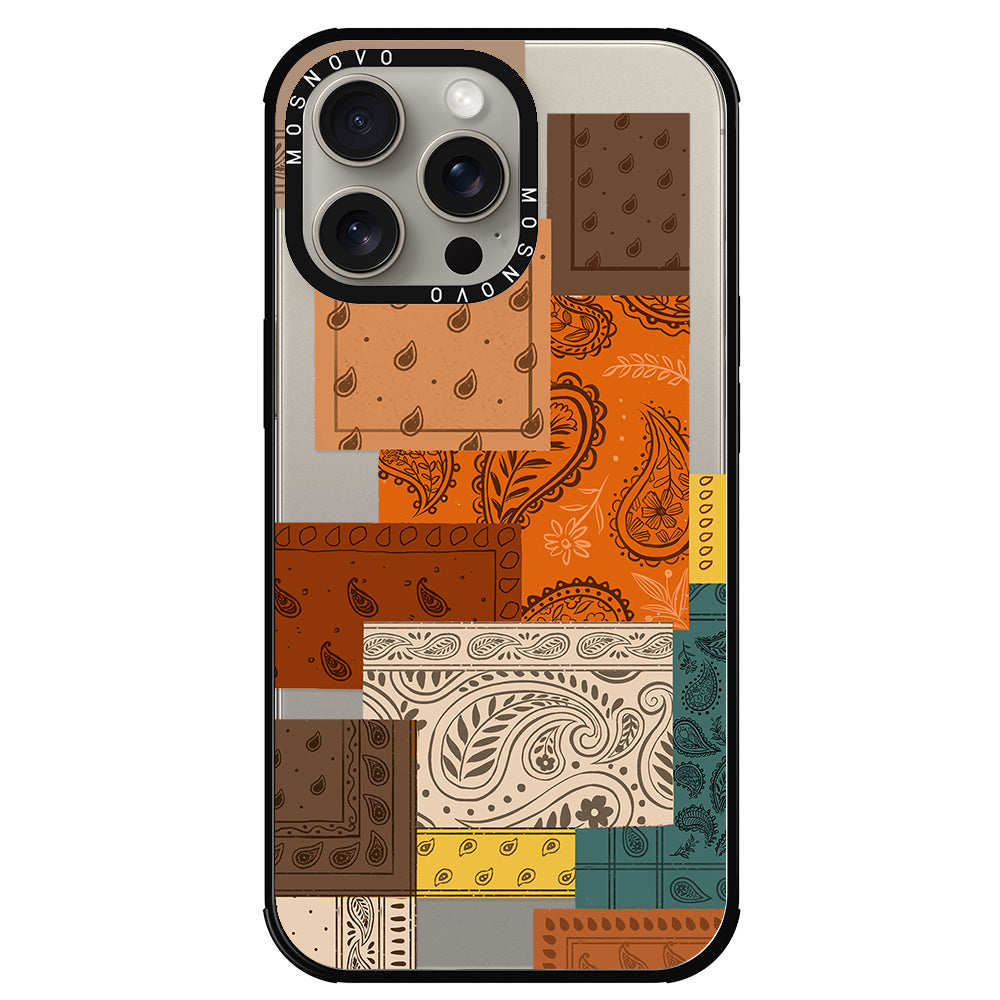 Vintage Paisley Phone Case - iPhone 15 Pro Max Case - MOSNOVO