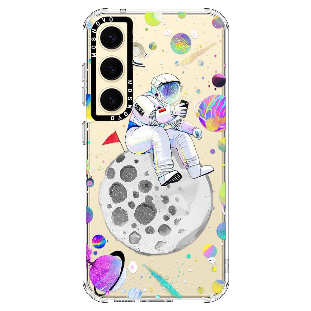 Astronaut Selfie Phone Case - Samsung Galaxy S24 Case - MOSNOVO