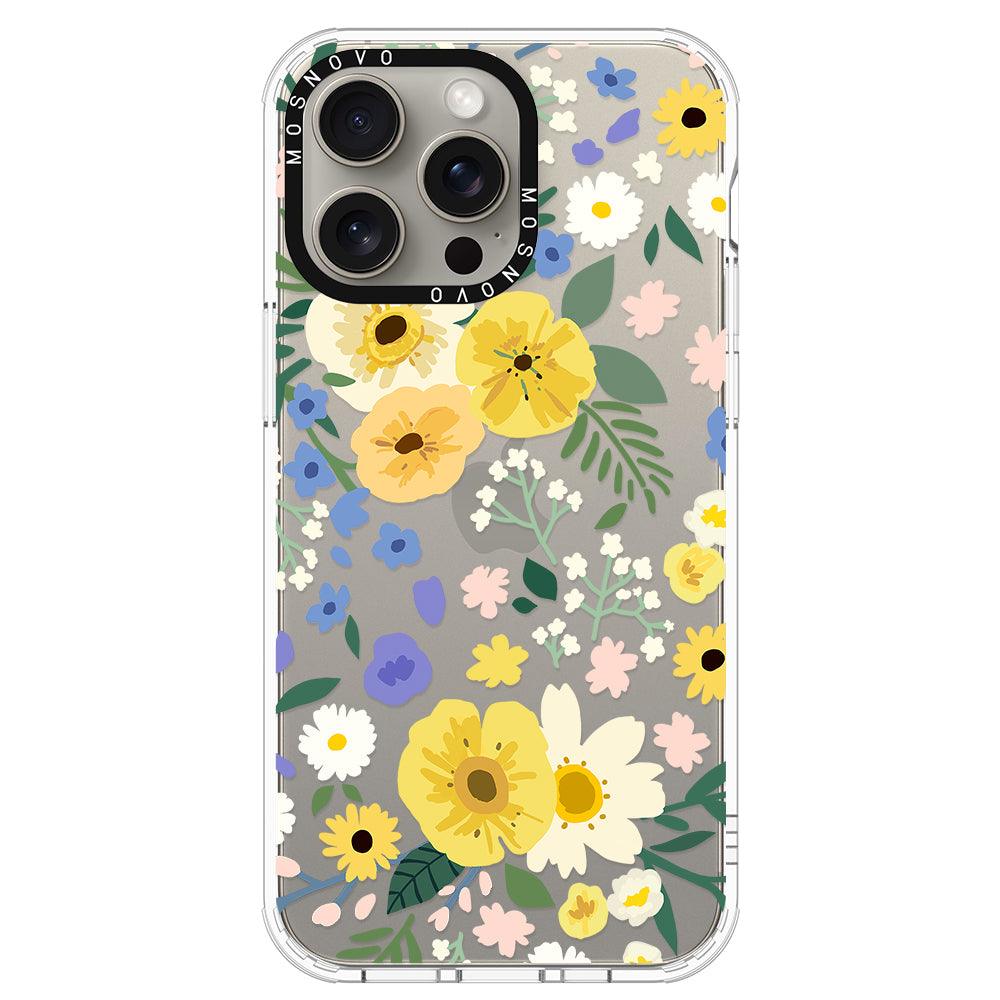 Spring Wild Floral Phone Case - iPhone 15 Pro Max Case - MOSNOVO