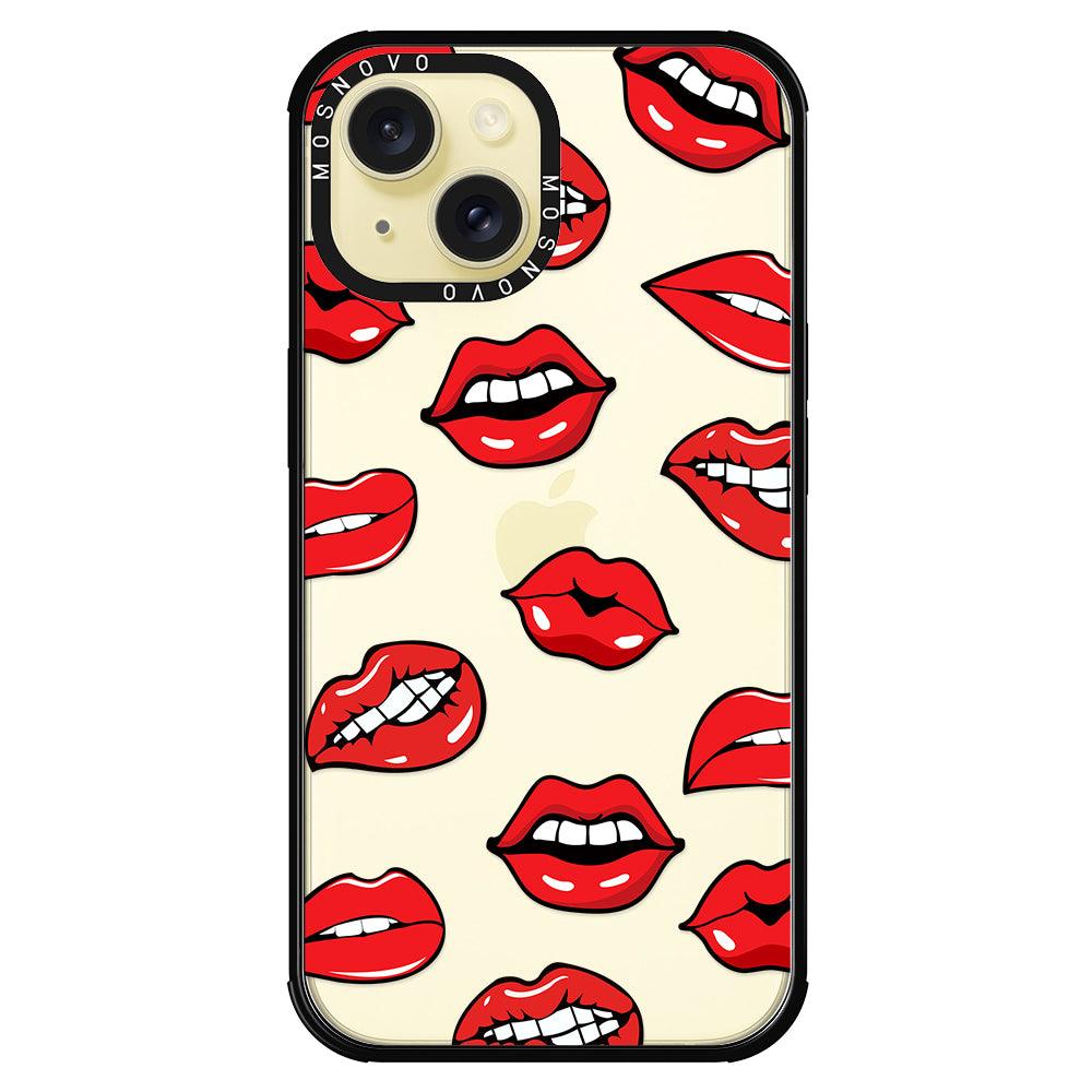 Hot Lips Phone Case - iPhone 15 Case - MOSNOVO