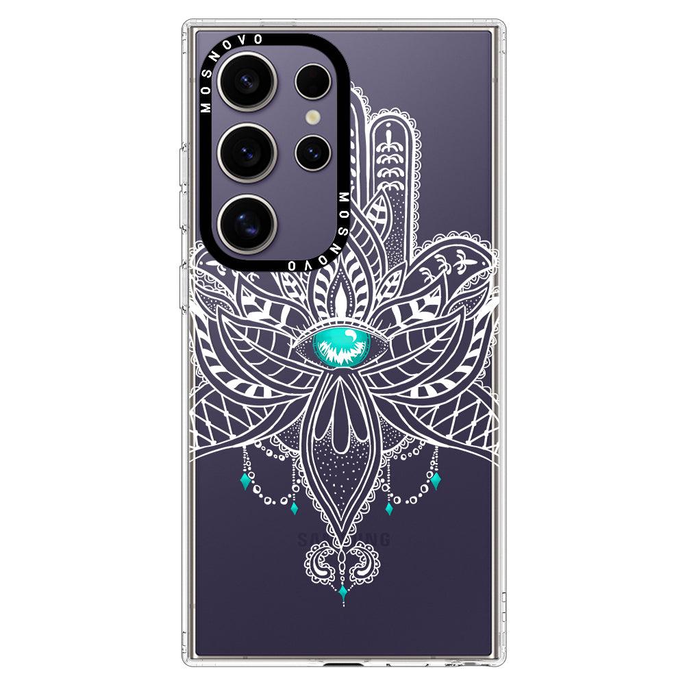 Hamsa Hand Phone Case - Samsung Galaxy S24 Ultra Case - MOSNOVO