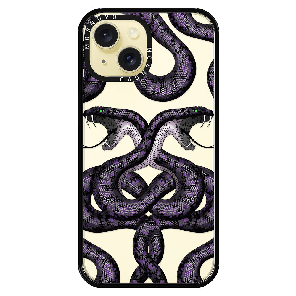 Mystery Snake Phone Case - iPhone 15 Case Black