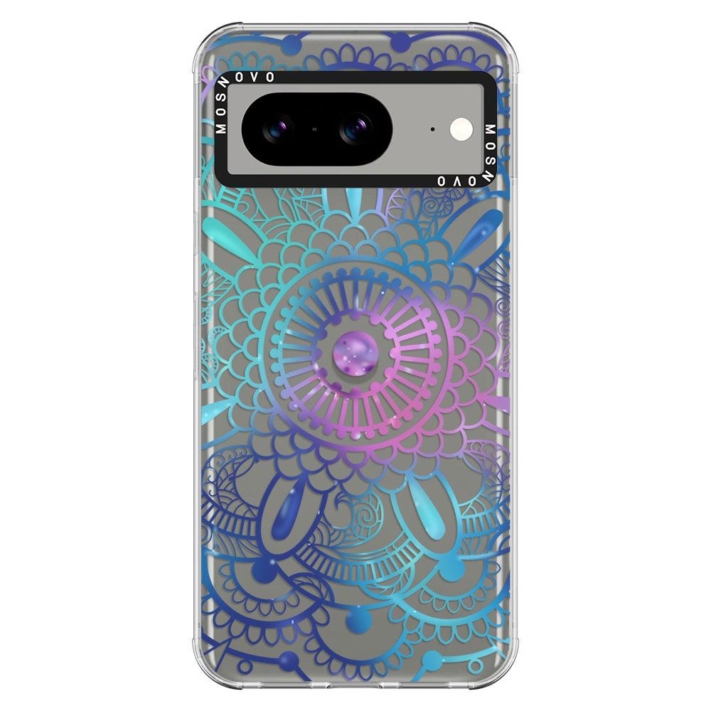 Violet Blue Mandala Phone Case - Google Pixel 8 Case - MOSNOVO