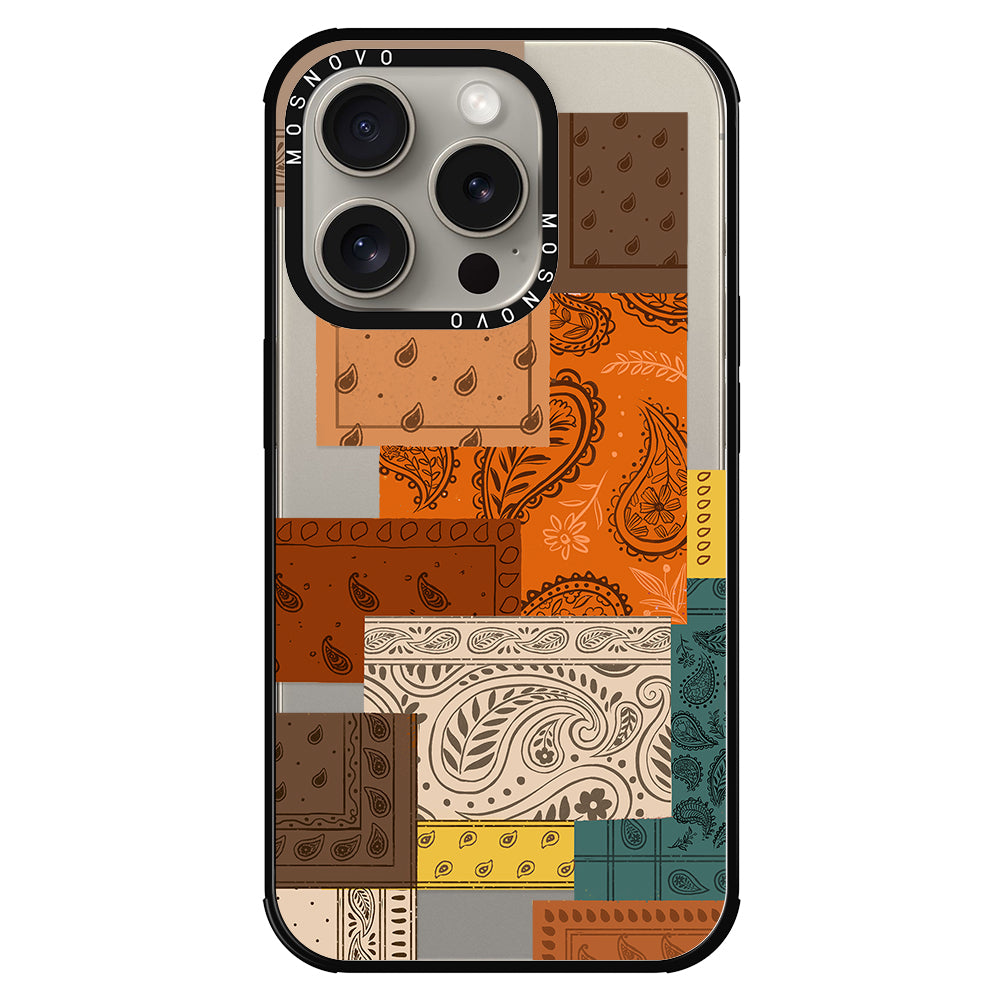 Vintage Paisley Phone Case - iPhone 15 Pro Case - MOSNOVO