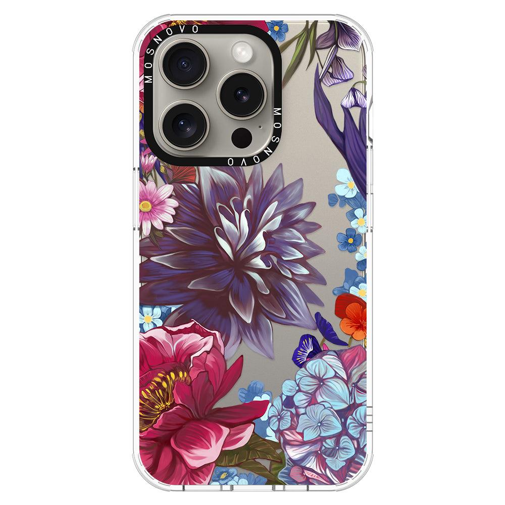 Blue Lilacs Phone Case - iPhone 15 Pro Case - MOSNOVO