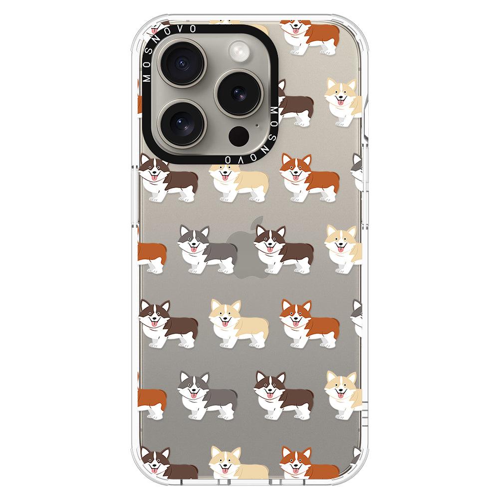 Cute Corgi Phone Case - iPhone 15 Pro Case - MOSNOVO