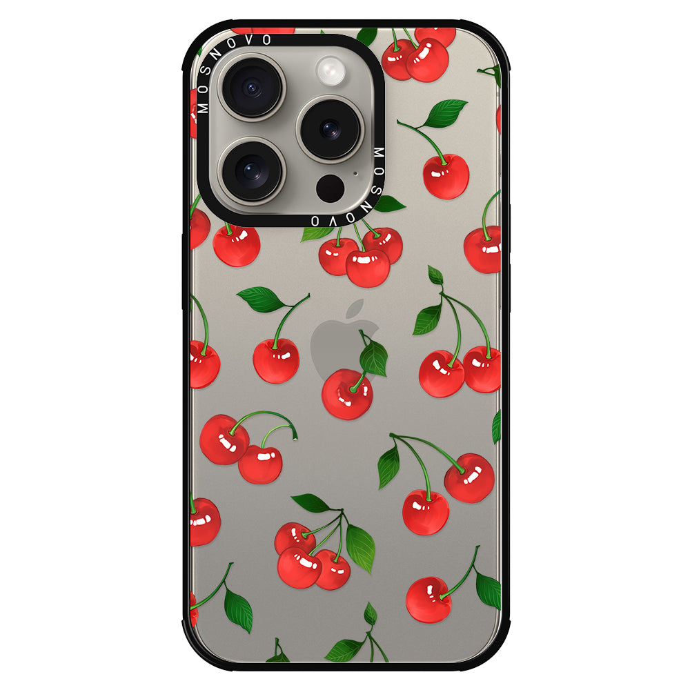 Poppy Cherry Phone Case - iPhone 15 Pro Case - MOSNOVO