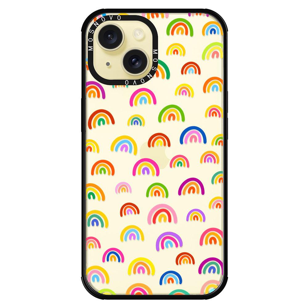 Cute Rainbow Phone Case - iPhone 15 Case - MOSNOVO