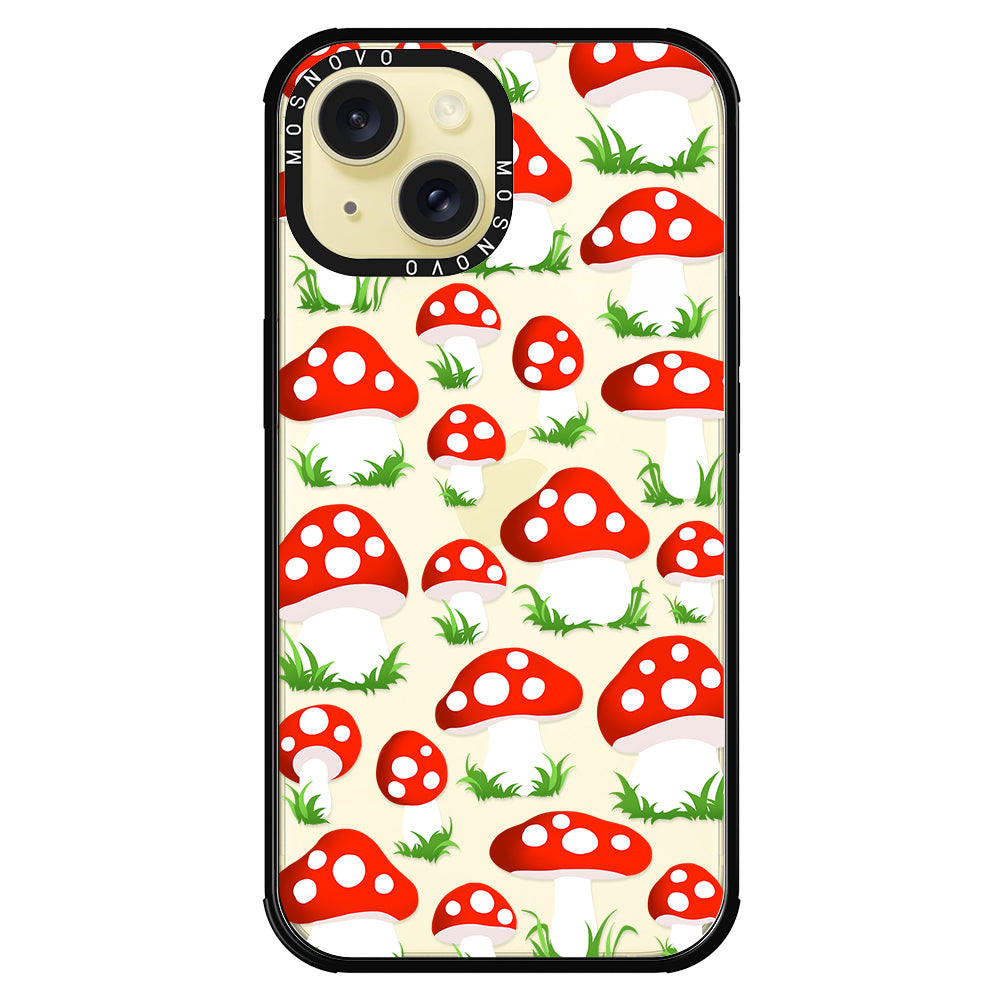 Cute Mushroom Phone Case - iPhone 15 Case - MOSNOVO