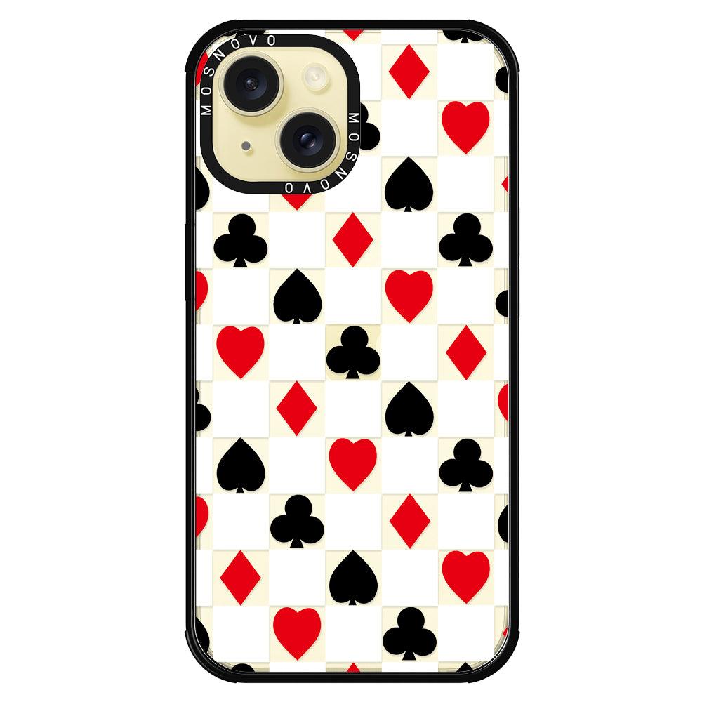 Checker Poker Phone Case - iPhone 15 Plus Case - MOSNOVO