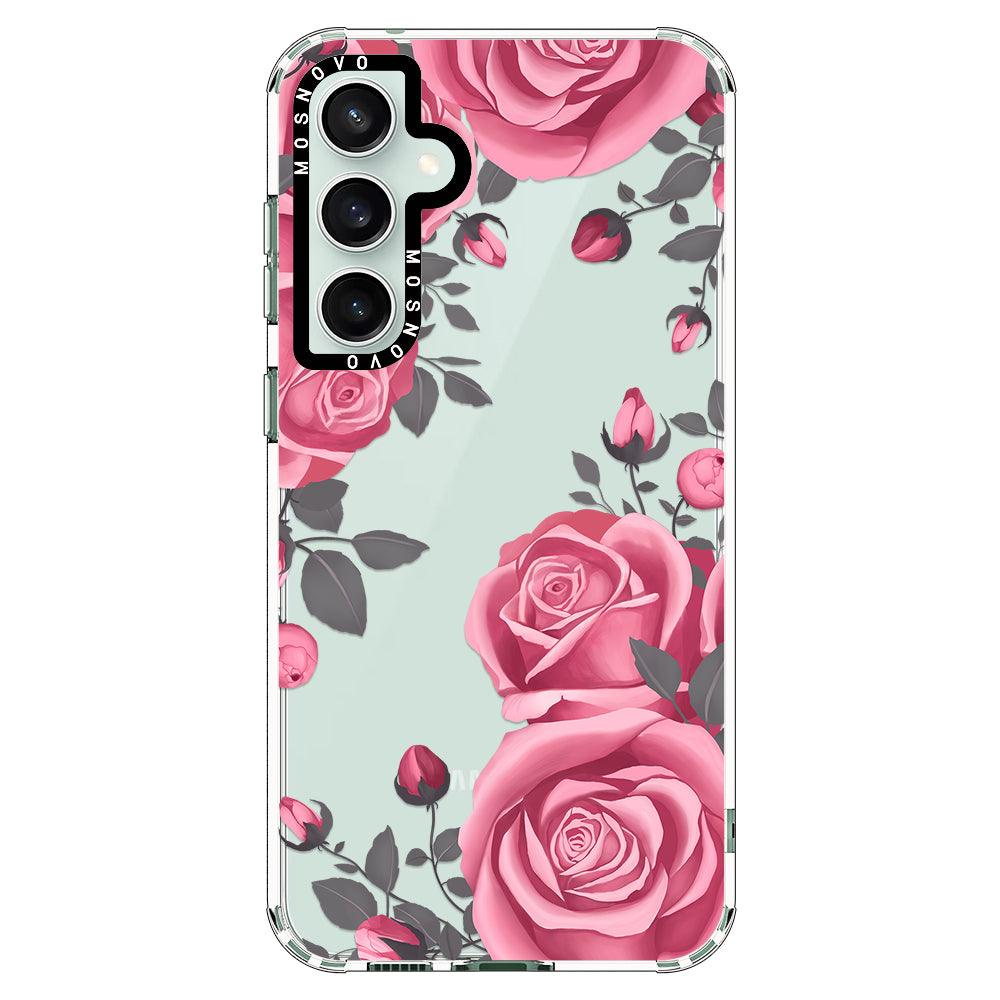 Viva Magenta Flower Phone Case - Samsung Galaxy S23 FE Case