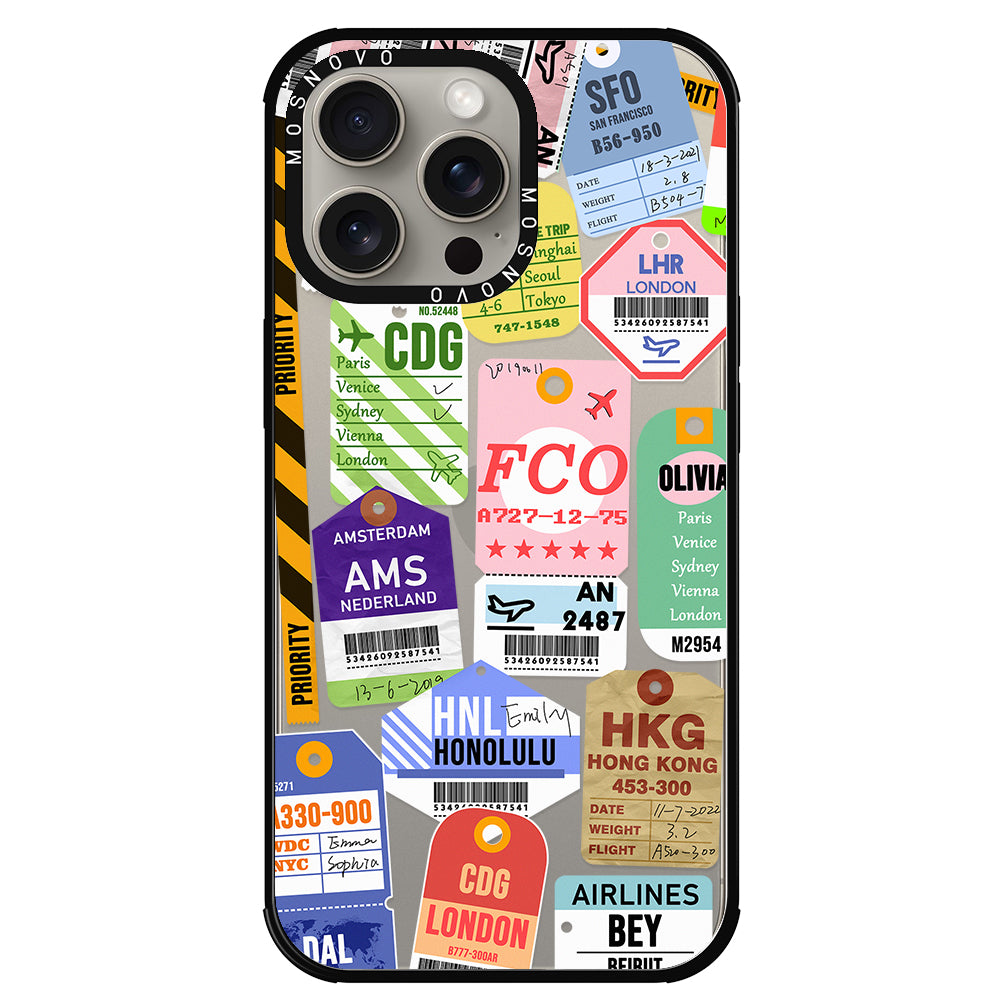 Ticket Label Phone Case - iPhone 15 Pro Max Case - MOSNOVO