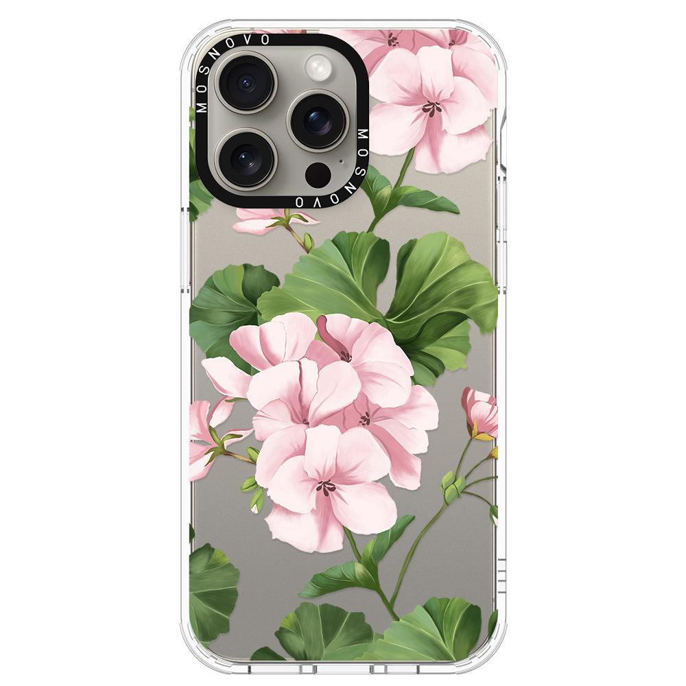 Geranium Phone Case - iPhone 15 Pro Max Case - MOSNOVO