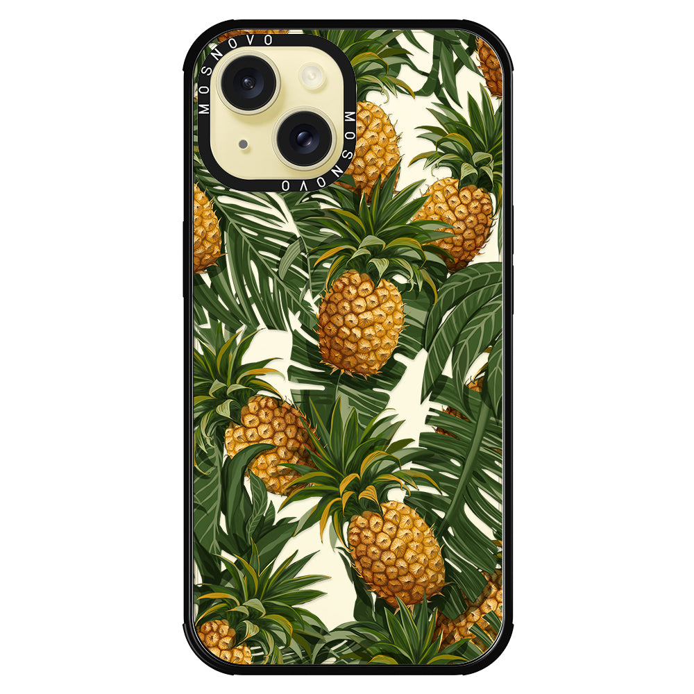 Pineapple Botany Phone Case - iPhone 15 Plus Case - MOSNOVO