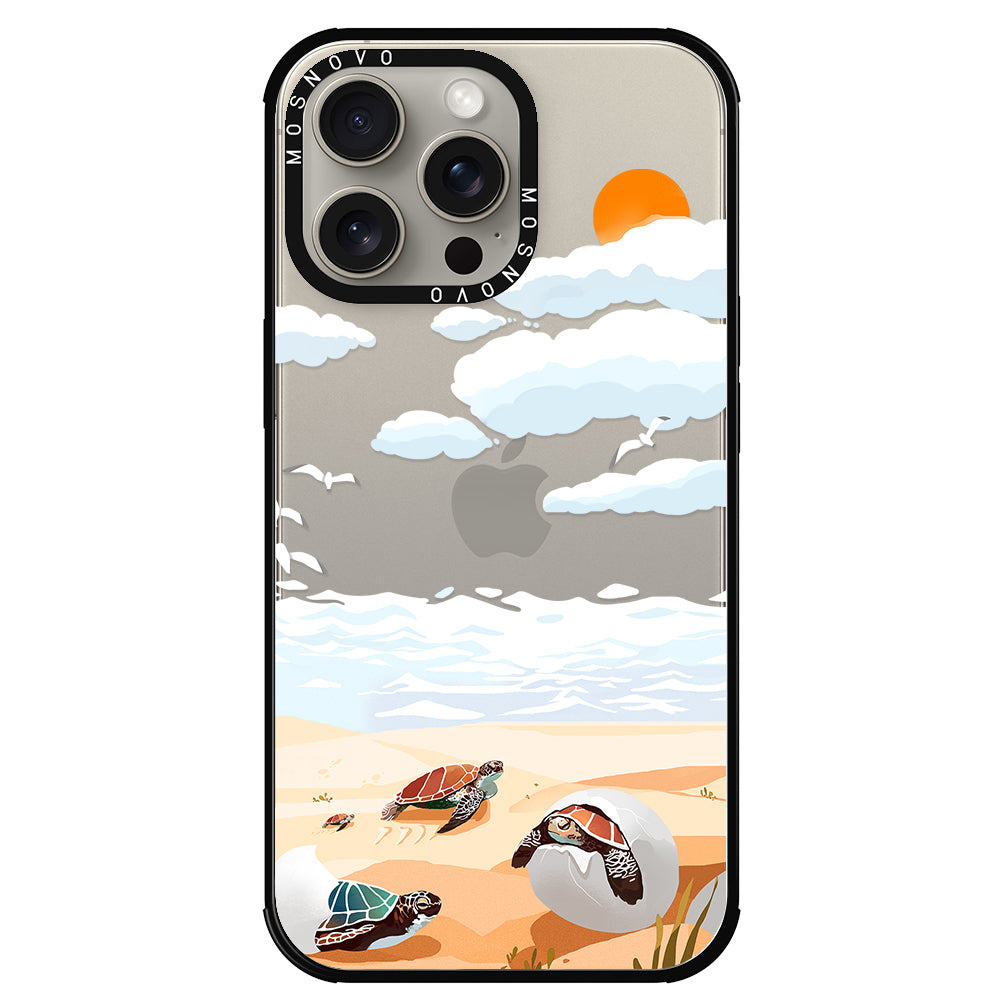 Baby Tortoise Phone Case - iPhone 15 Pro Max Case - MOSNOVO