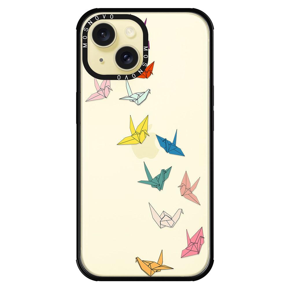 Paper Crane Phone Case - iPhone 15 Plus Case - MOSNOVO