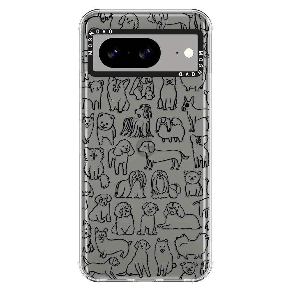 Doodle Dog Phone Case - Google Pixel 8 Case