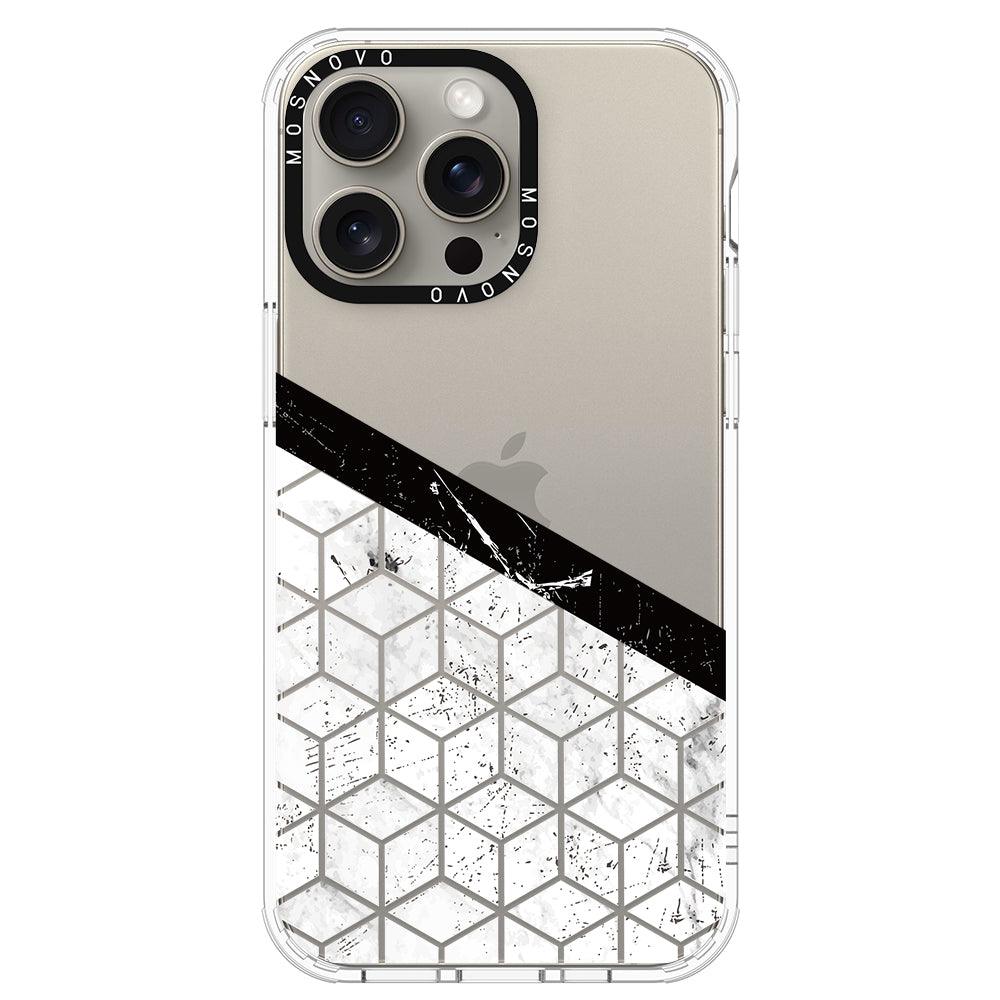 Marble Block Art Phone Case - iPhone 15 Pro Max Case - MOSNOVO