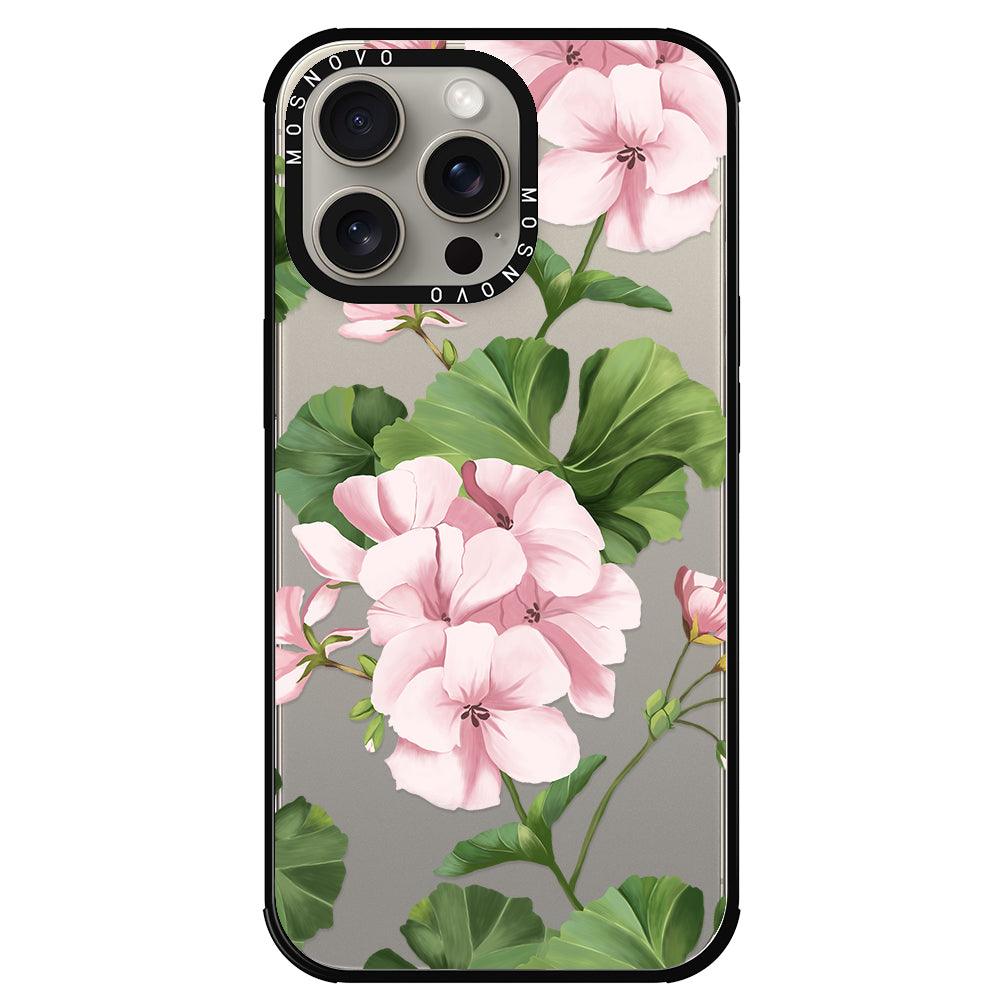 Geranium Phone Case - iPhone 15 Pro Max Case - MOSNOVO