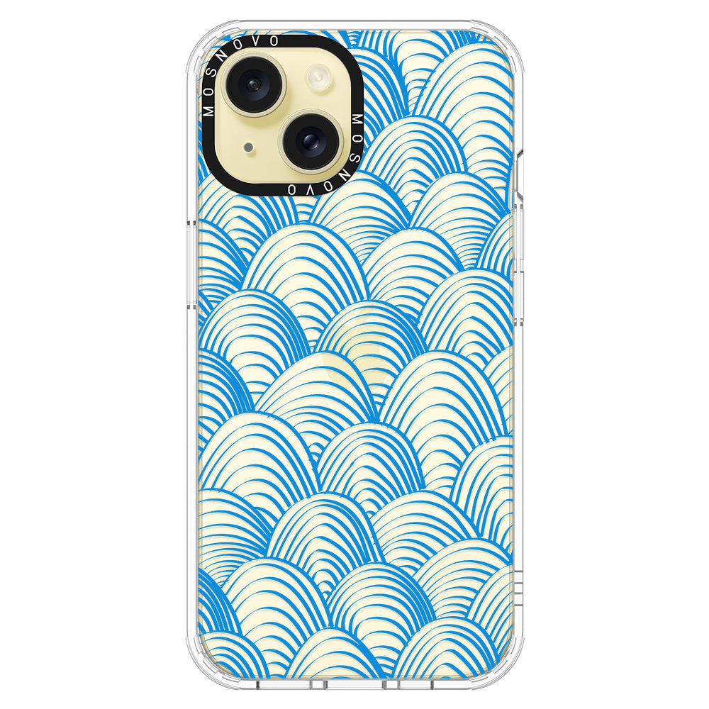 Wavy Wave Phone Case - iPhone 15 Plus Case - MOSNOVO