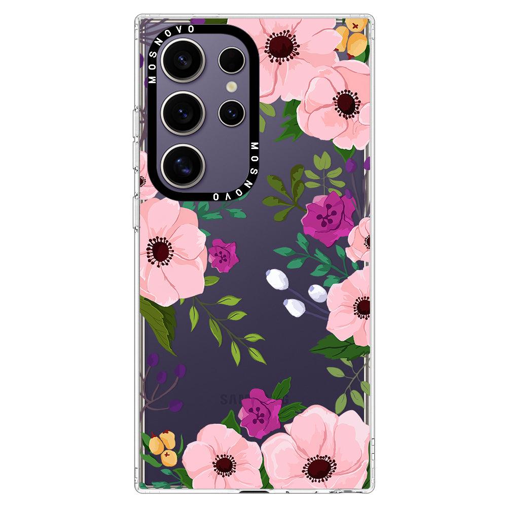 Watercolor Floral Phone Case - Samsung Galaxy S24 Ultra Case - MOSNOVO