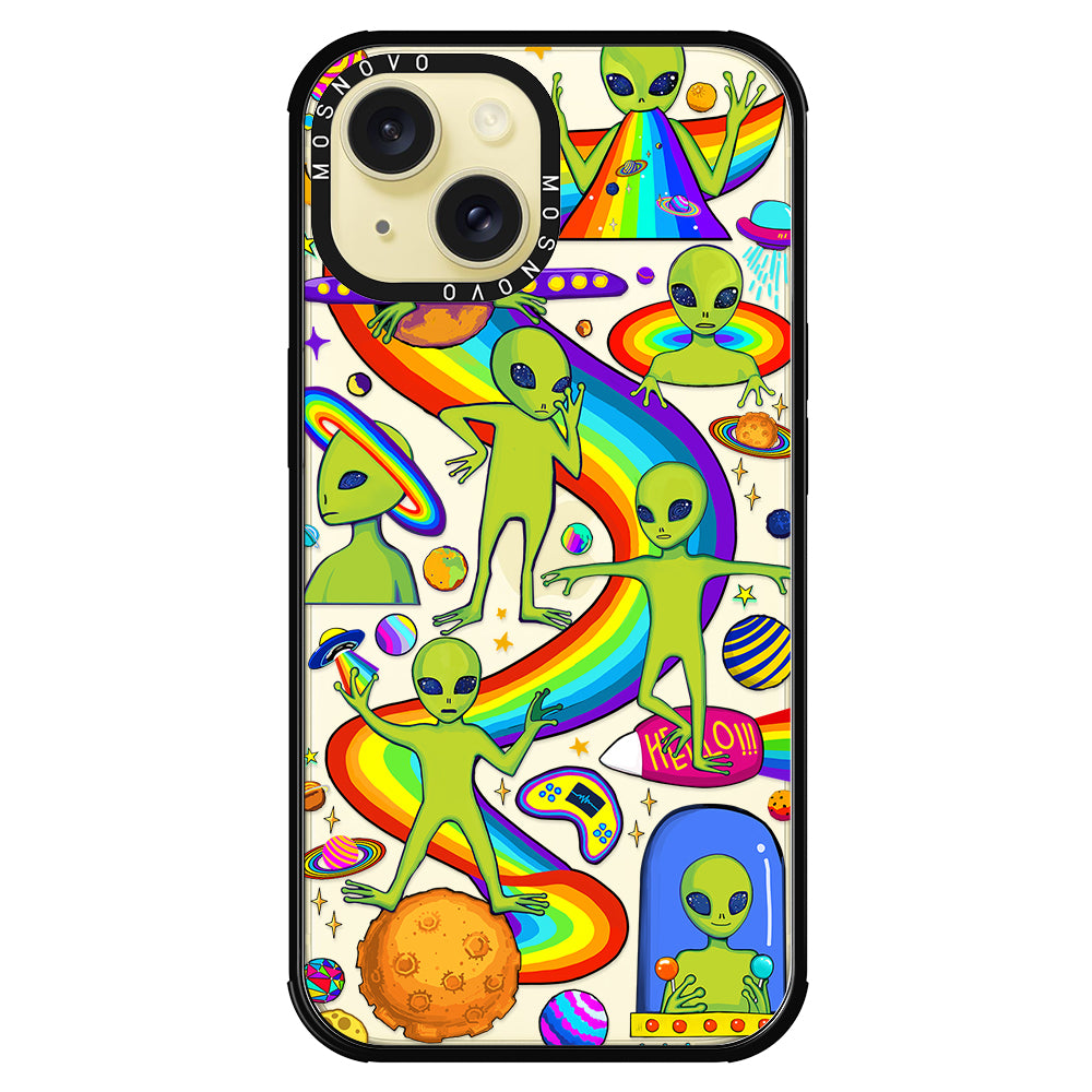 Funny Alien Phone Case - iPhone 15 Case - MOSNOVO