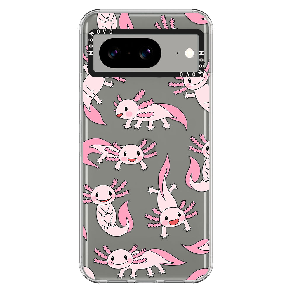 Pink Axolotl Phone Case - Google Pixel 8 Case - MOSNOVO