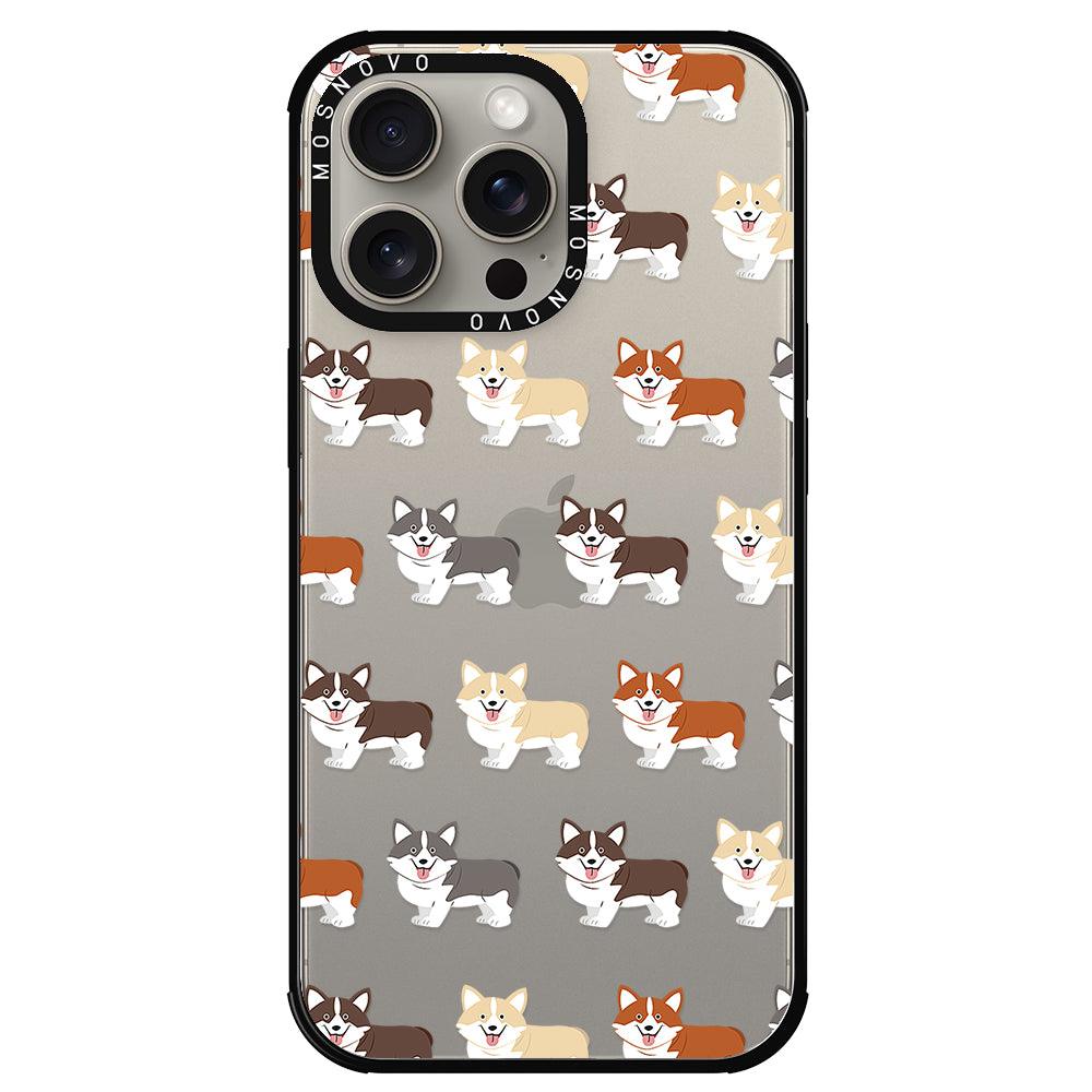 Cute Corgi Phone Case - iPhone 15 Pro Max Case - MOSNOVO