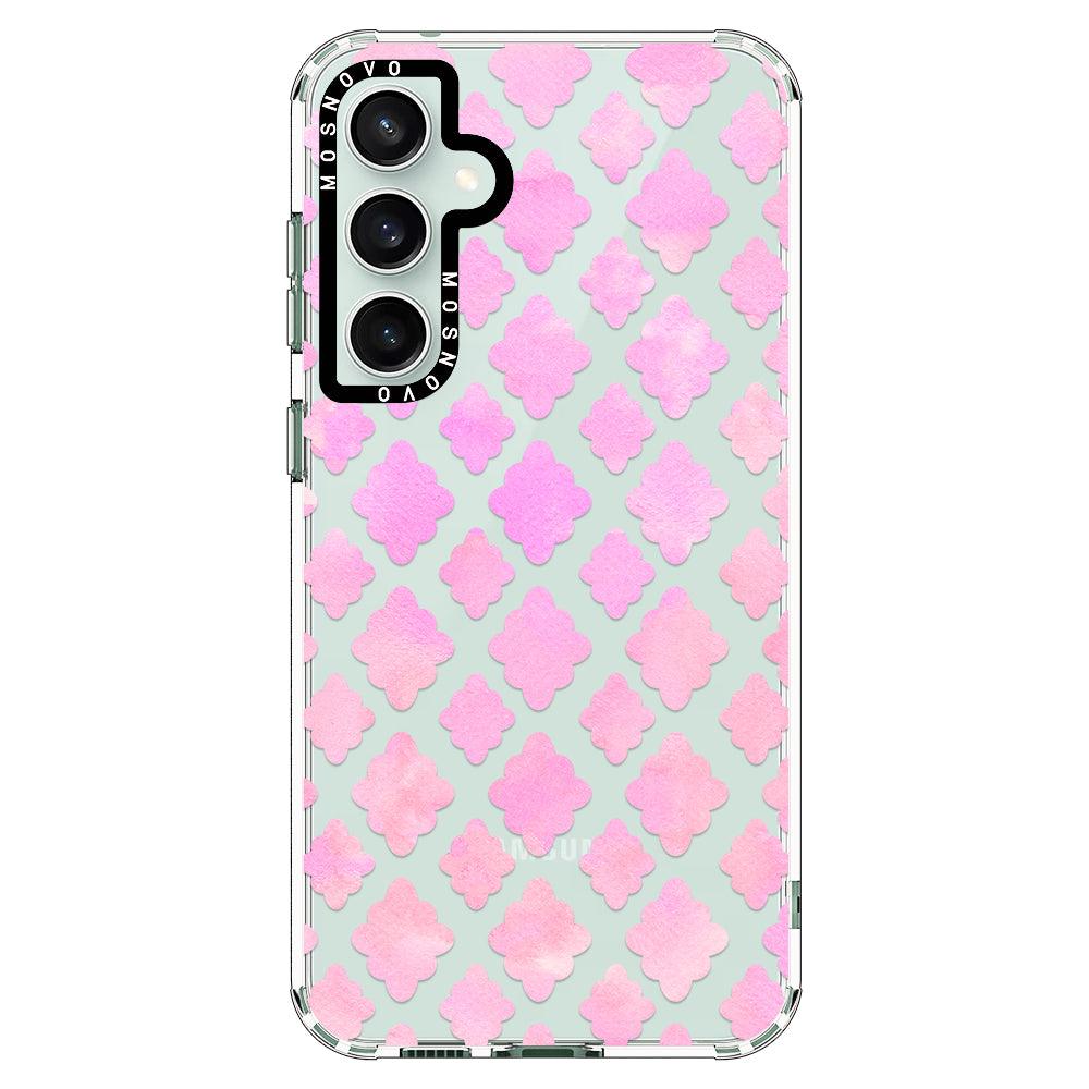 Pink Flower Diamond Phone Case - Samsung Galaxy S23 FE Case