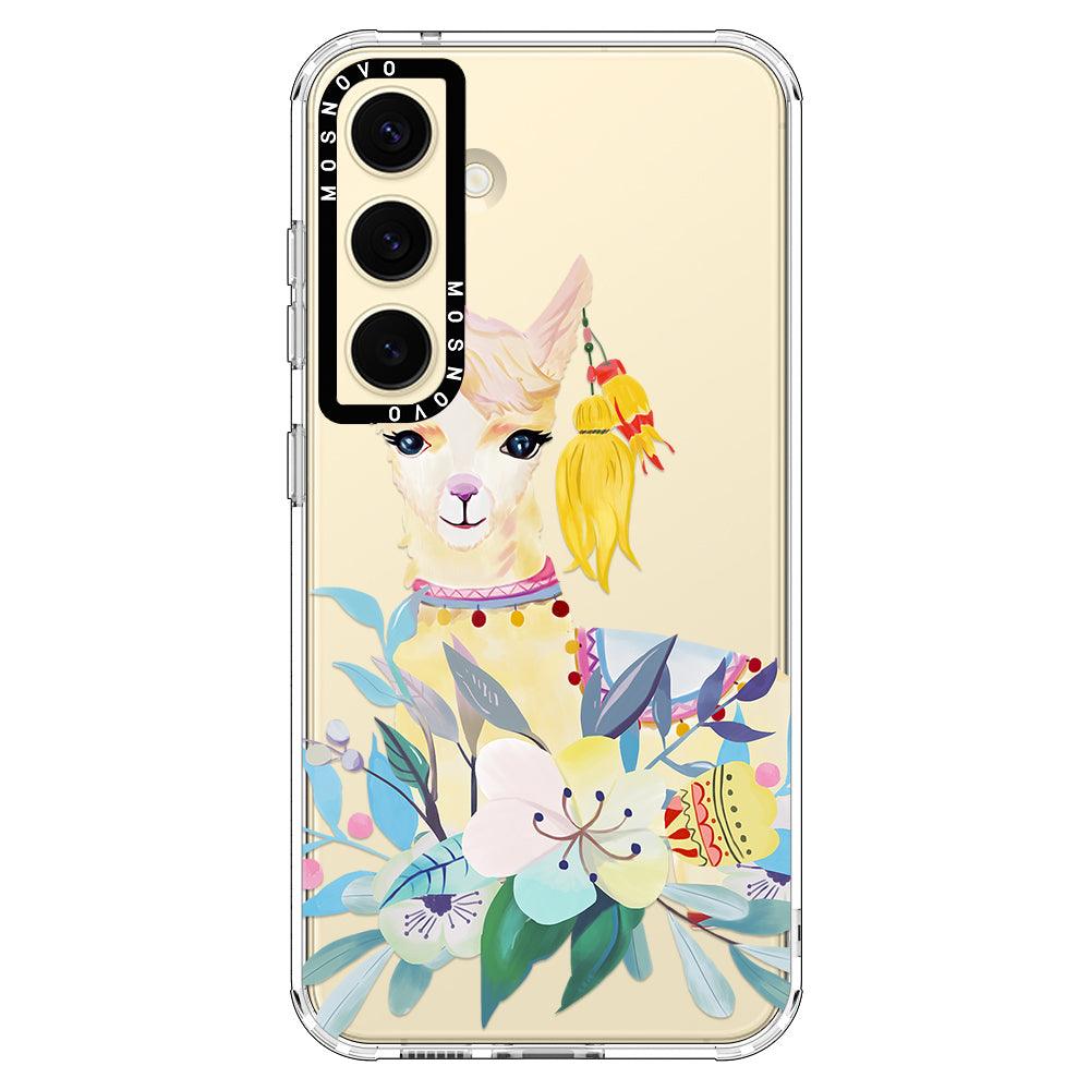 Boho Llama Phone Case - Samsung Galaxy S24 Case - MOSNOVO