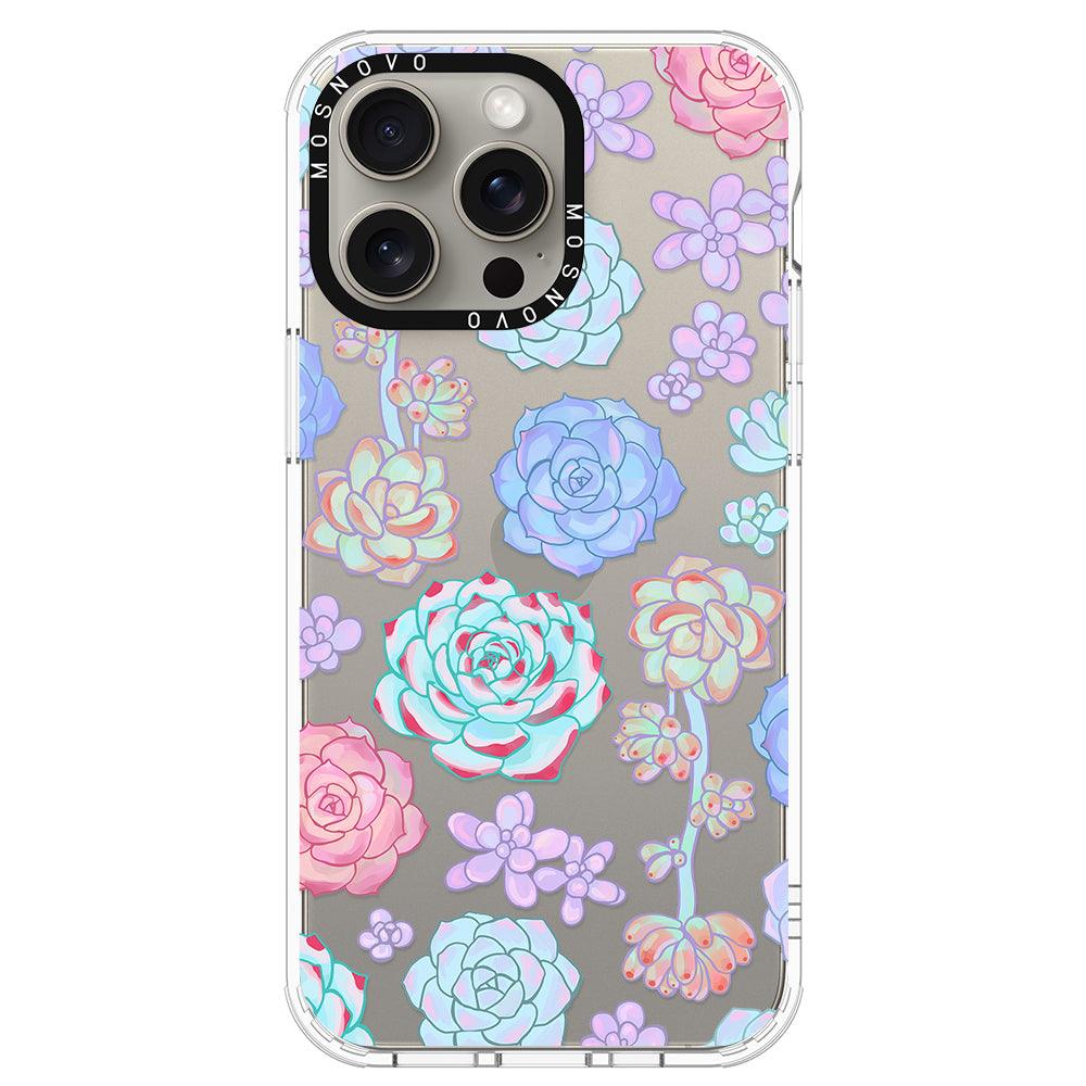 Succulents Phone Case - iPhone 15 Pro Max Case - MOSNOVO