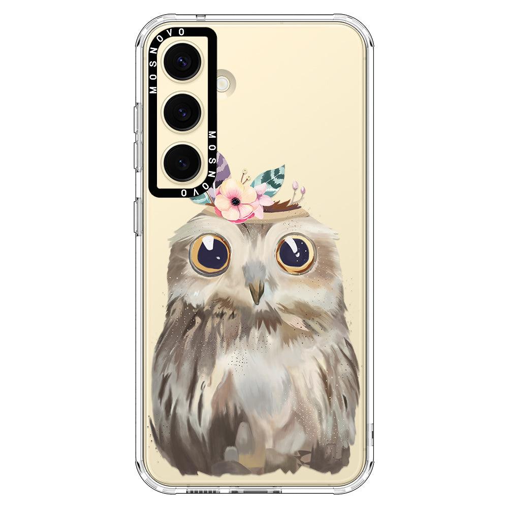 Cute Owl Phone Case - Samsung Galaxy S24 Case - MOSNOVO