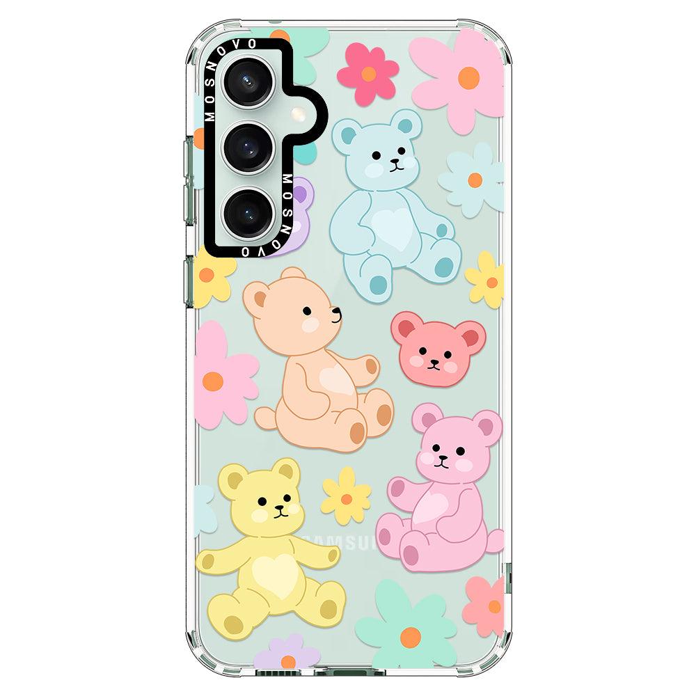 Cute Teddy Bear Phone Case - Samsung Galaxy S23 FE Case