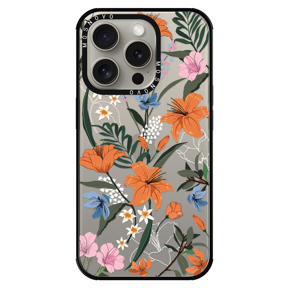 Lily Garden Phone Case - iPhone 15 Pro Case - MOSNOVO