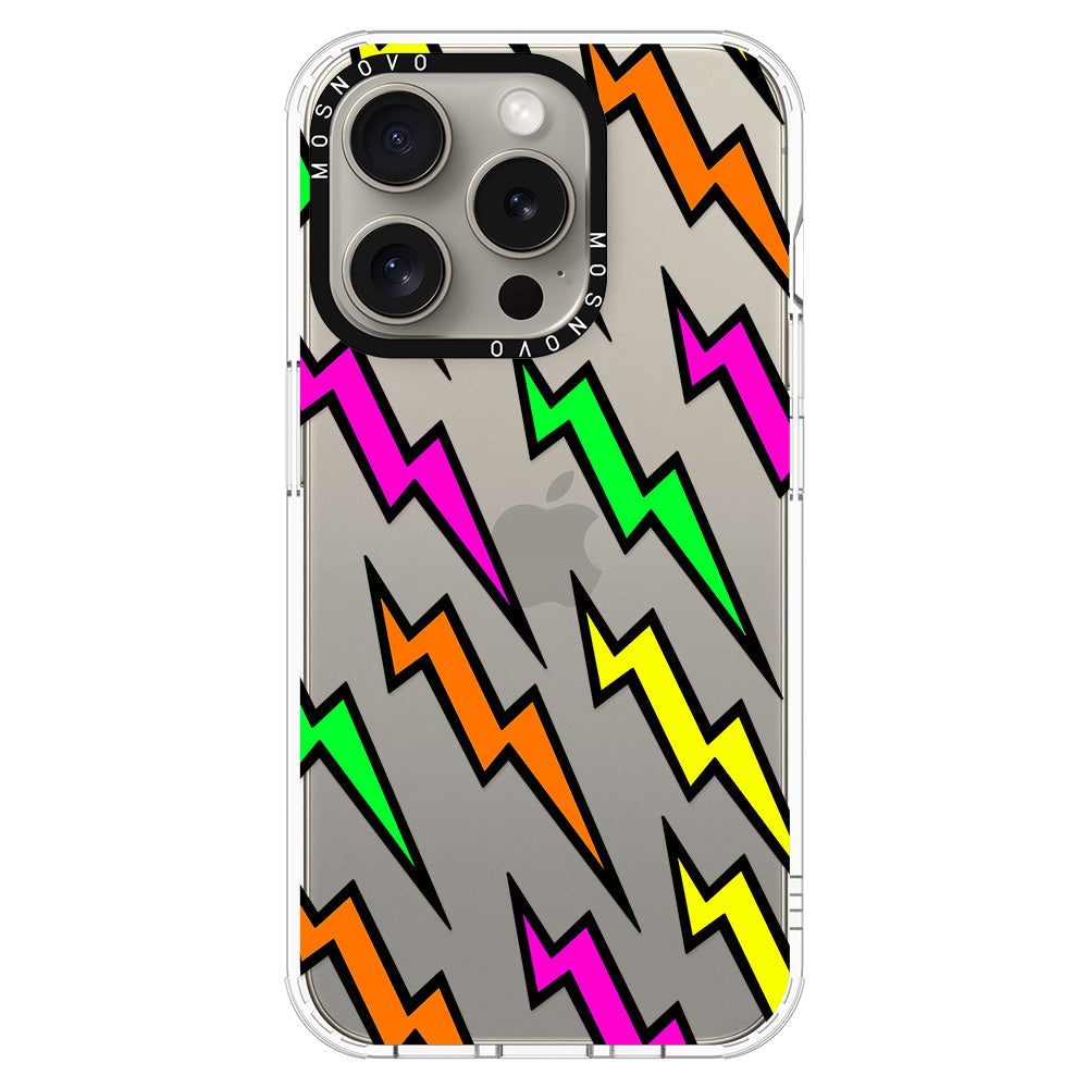 Colorful Lightning Phone Case - iPhone 15 Pro Case - MOSNOVO