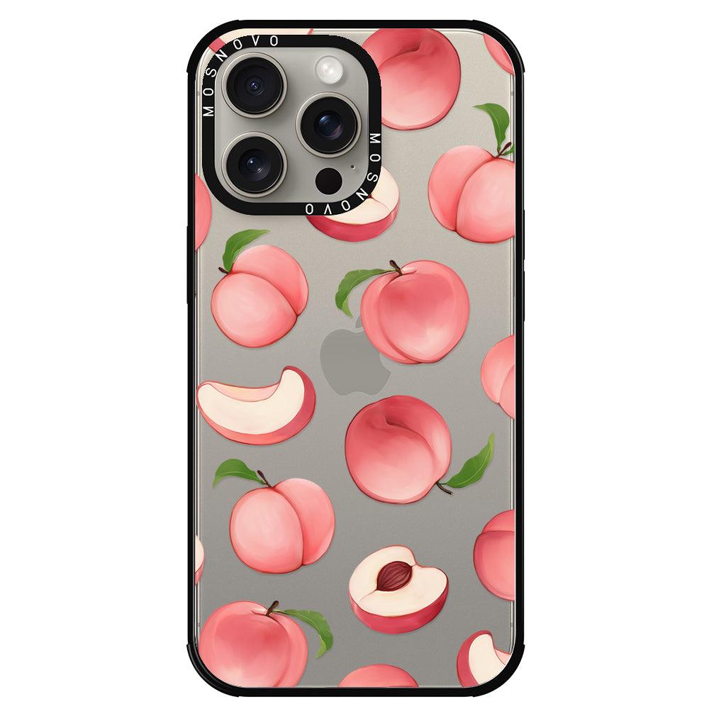 Cute Peach Phone Case - iPhone 15 Pro Max Case - MOSNOVO